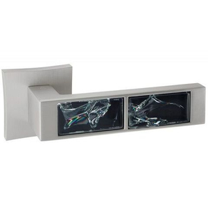 Ручка дверная ORO TIGER 203-13E н/роз Q50 (Ник.Мат/ Черн. Тигр.)