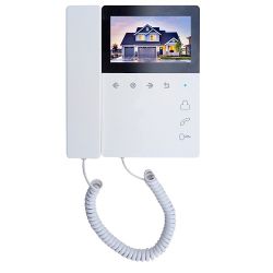 Монитор видеодомофона TANTOS Elly (белый) с трубкой, TFT LCD, экран 4,3"