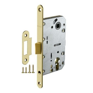 Замок межкомнатный под цилиндр FUARO PLASTIC P85C-50 SG мат.золото /33629/