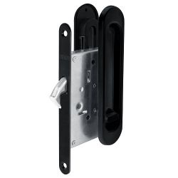 Защелка с ручками для раздвижных дверей PUNTO Soft LINE SL-011 BL черный /43507/