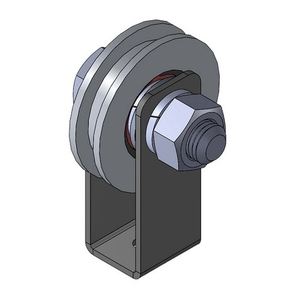 Ролик металл d-50 бельевой со скобой