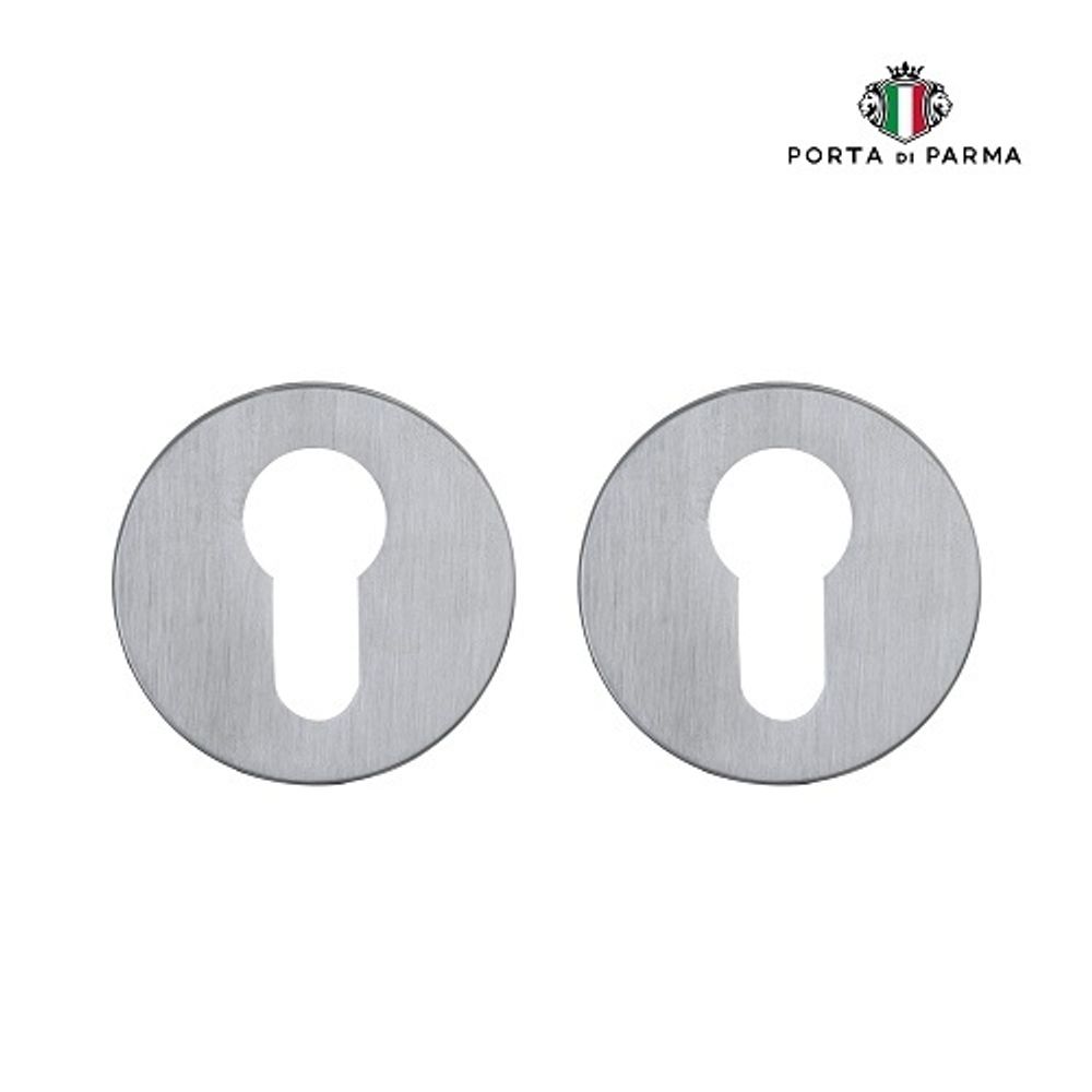 Накладка под цилиндр PORTA DI PARMA CYL.01.02 SC матовый хром