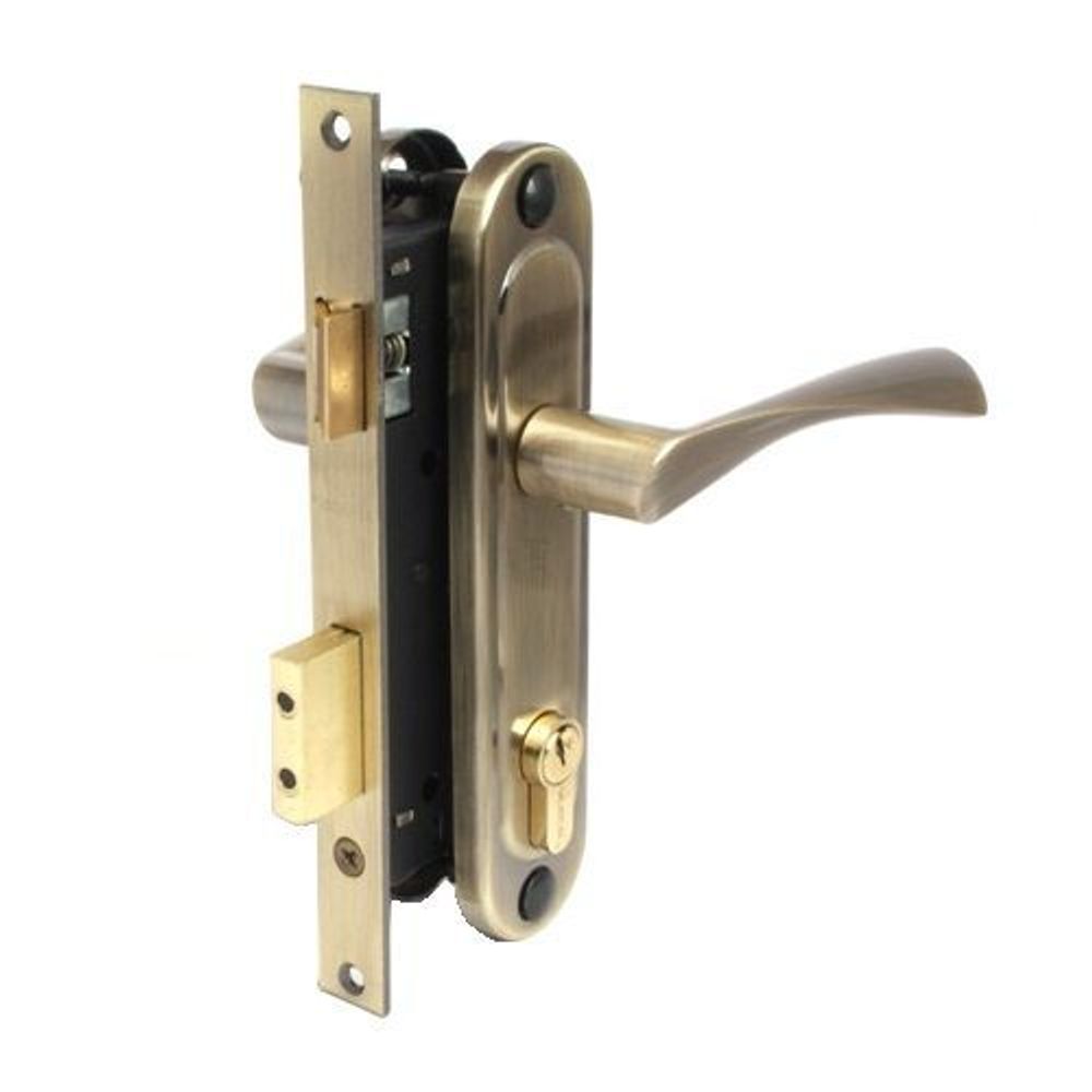 Замок врезной APECS 1223/60 AB бронза