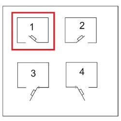 Замок накладной эл/мех. LOGOLINE 730.60.1 (дверь правая, открывается внутрь)