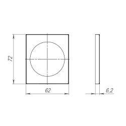 Декоративная накладка ARMADILLO SLIM DS.RT01.08 BL черный /44253/