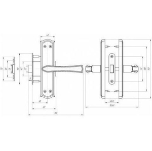 Защелка с фиксацией Avers ЗЩ1Д-2-6 (медь)