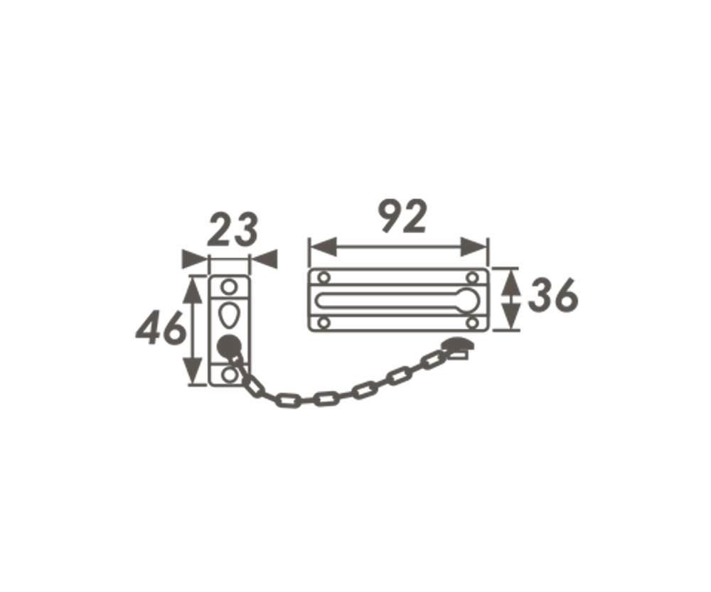 Цепочка дверная №4 хром НОРА-М