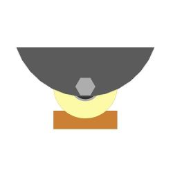 Ролик капролон d-70 под трубу на платформе