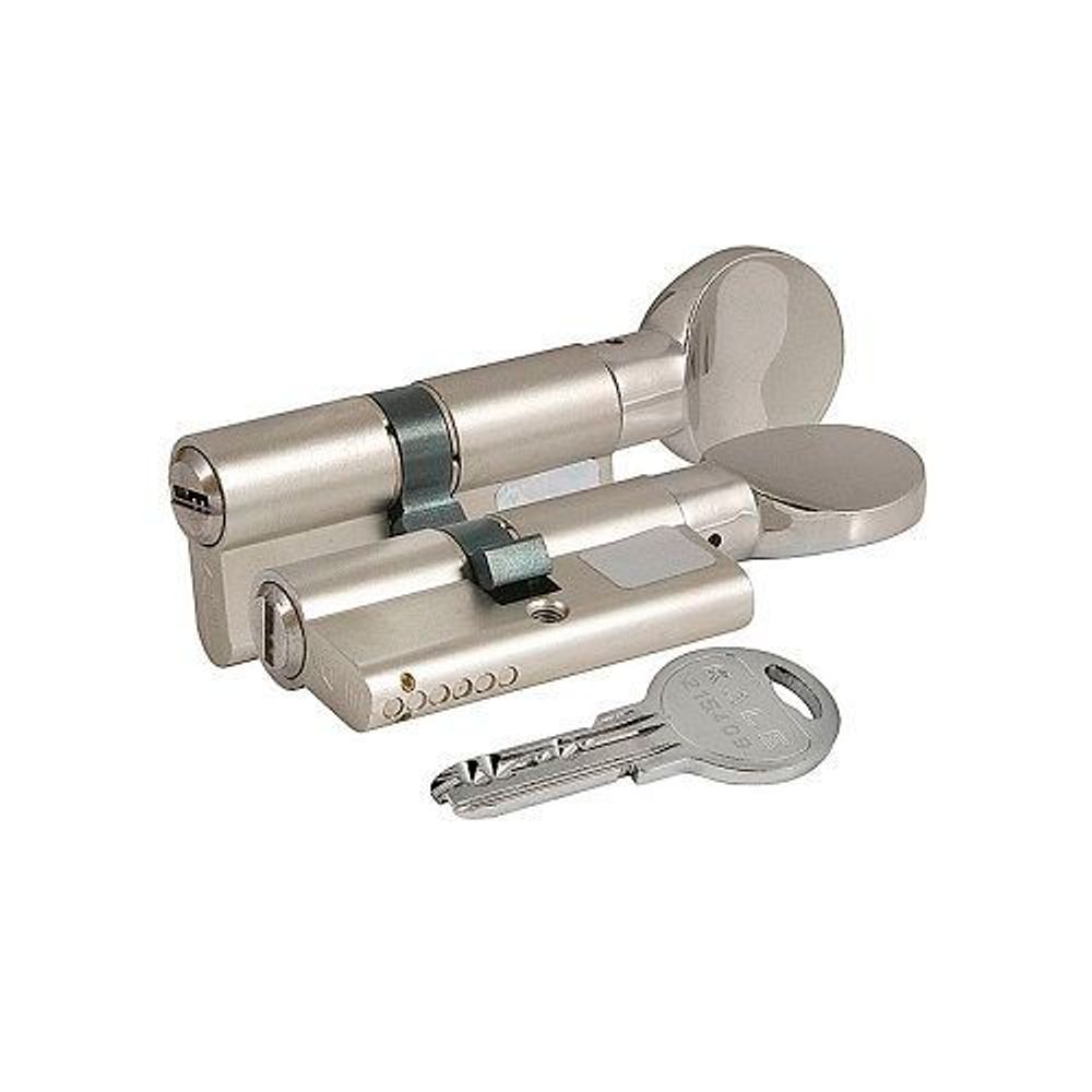Цилиндровый механизм с вертушкой KALE KILIT 164 SM/90 (40+10+40) никель