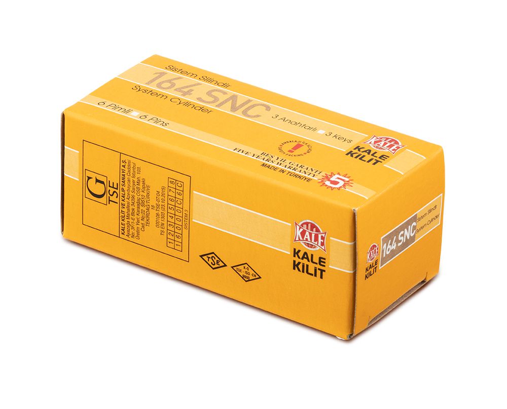 Цилиндровый механизм KALE KILIT 164 SN/90 (30+10+50) латунь 5 кл /22407/