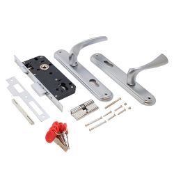 Замок врезной БУЛАТ ЗВ4-1.03.07 НОМОС титан