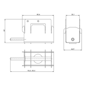 Толкатель скрытого монтажа ARMADILLO Comfort - PENAL K-push /60559/