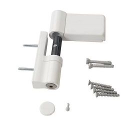 Петля для ПВХ дверей WDP 40700 120кг аналог DHV, белая (1 шт)