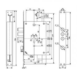 Замок врезной ГАРДИАН ЗВ 22.12 Т б/ц /11999/
