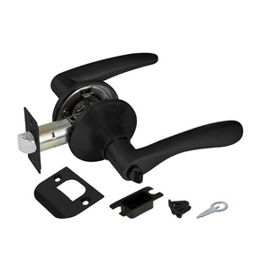 Ручка защелка AJAX 6010 BL-B (фик.) черный /44449/