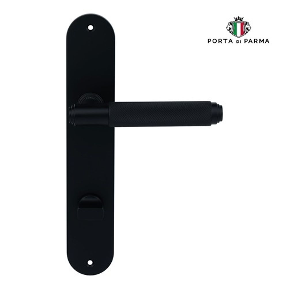 Ручка на планке PORTA DI PARMA Exa Zig WC BL черный