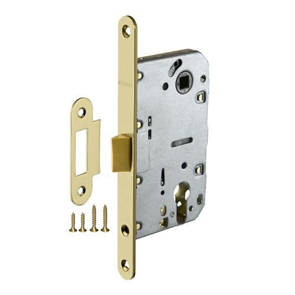 Замок межкомнатный под цилиндр FUARO PLASTIC P85C-50 SG мат.золото /33629/