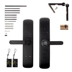 Ручки на планке электронные APECS Smart HPE-8001-BLM черный