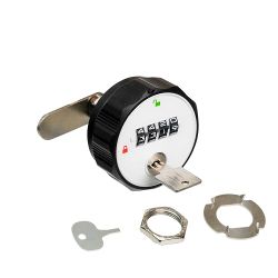 Замок мебельный кодовый механический 099-26 C (26мм резьбовая часть)