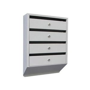 Почтовый ящик секционный вертикальный 4 (серый)