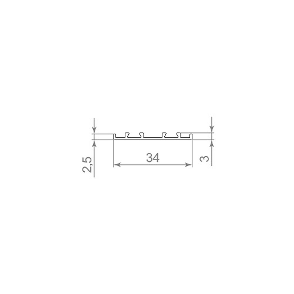 Декоративная соединительная крышка ARMADILLO SLD.Scope 34/3/3200 BL черный /58107/