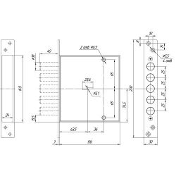 Замок врезной МЕТТЭМ ЗВ8 140.0.1/18