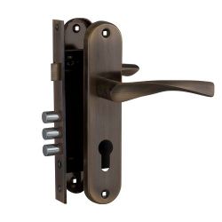 Замок врезной FUARO SET F1511 W/B AB бронза /27015/