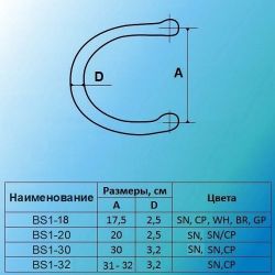 Ручка-скоба MSM BS1-20 SN мат.никель