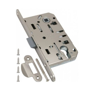 Замок межкомнатный под цилиндр AGB MEDIANA EV B01103.50.34.567 (мат.хром) /25807/