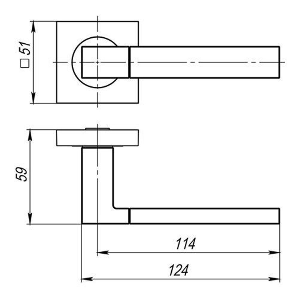 Ручка раздельная AJAX FUSION JK SN/CP-3 мат.никель/хром /41351/
