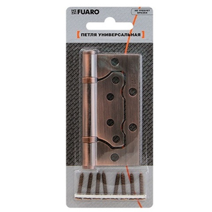 Петля универсальная без врезки FUARO 500-2BB/BL 100x2,5 SB мат.золото /31055/ (1 шт)