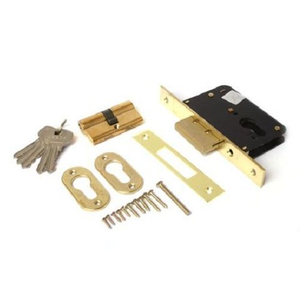 Замок врезной APECS 95/60 G золото