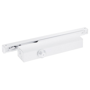 Доводчик дверной NOTEDO DC-045-155 SL+HO+DA+BC со скольз.тягой белый (150 кг)