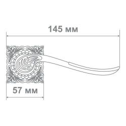 Ручка Медио 26-210 MABM матовая бронза