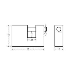 Замок навесной АЛЛЮР ВС1Ч-760 d10мм
