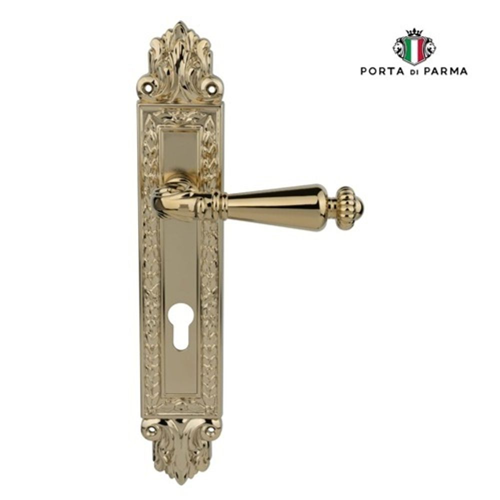 Ручка на планке PORTA DI PARMA Ninfa CYL PVD золото