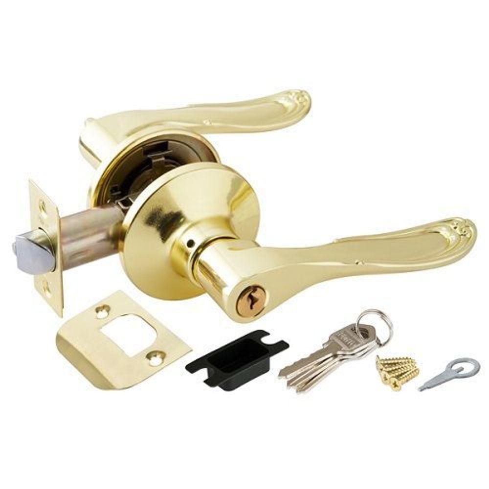 Ручка защелка PUNTO 6030 PB-E (кл./фик.) золото /34687/