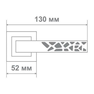 Ручка дверная Leo Z0-0288 CPB хром/черный