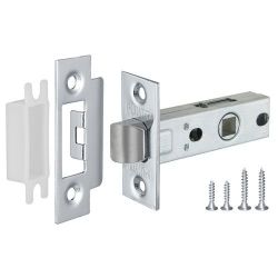 Защелка врезная PUNTO L45-8 CP хром /36923/