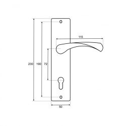 Ручки на планке VETTORE 72.323-2 SN мат.никель