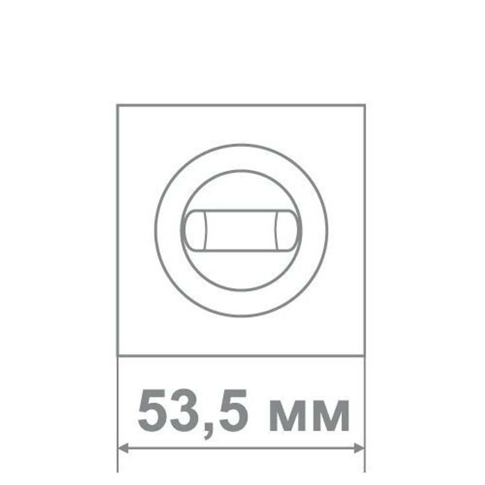 Накладка МЕДИО L09 BAT RSC/CP мат.никель/хром