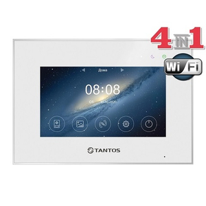 Монитор видеодомофона TANTOS Marilyn HD WI-FI IPS VZ (белый), адаптир., прилож. VHome