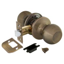 Ручка защелка AJAX 6082 AB-P (без фик.) бронза /44421/