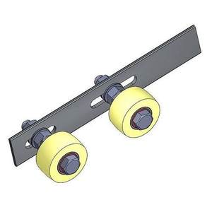 Ролик поддерж. на черн. пластине d-50 , 2шт капролон ( верхние)