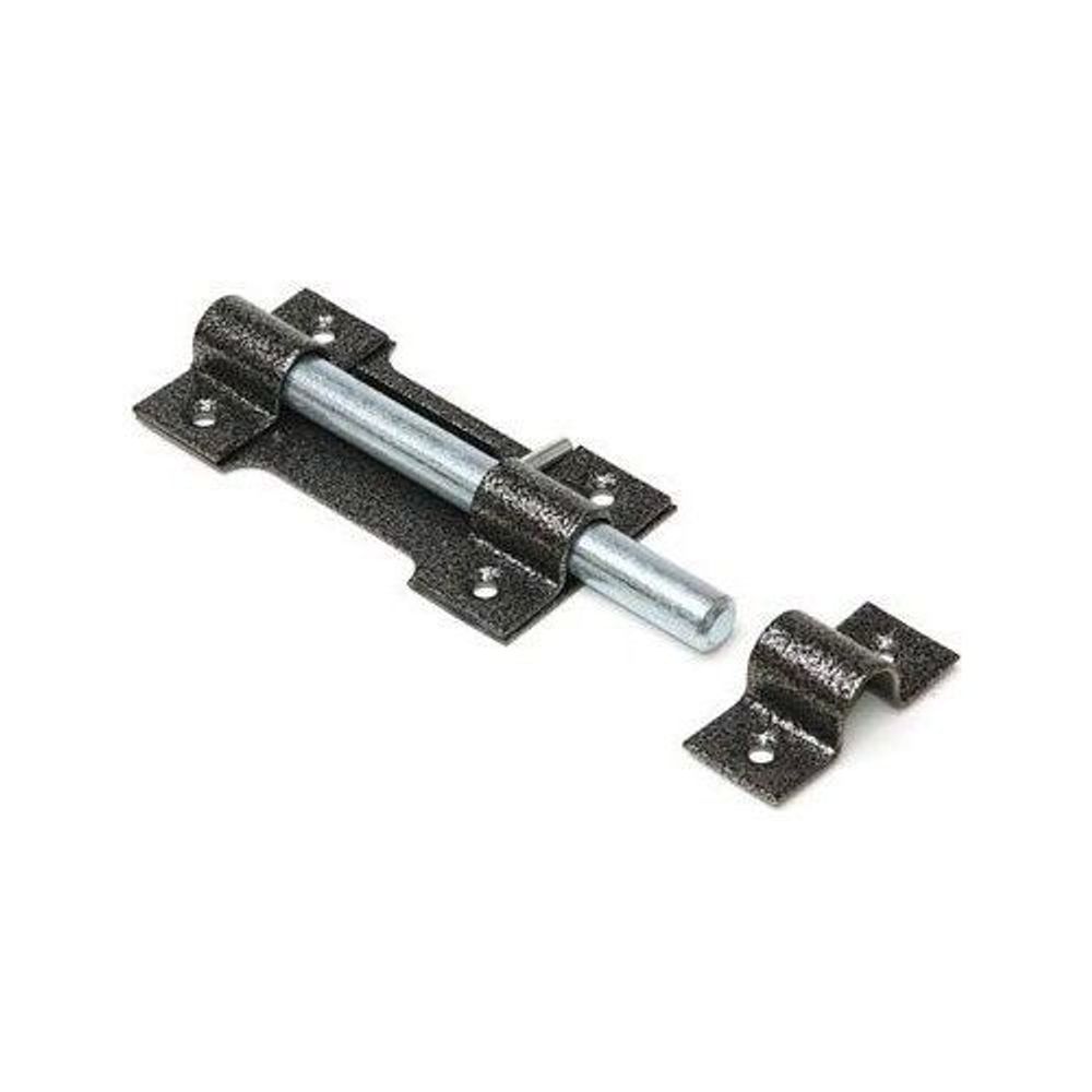 Засов накладной "Делга" круглый (серый)