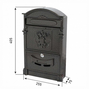 Ящик почтовый АЛЛЮР №4011 "Герб" бронза