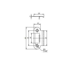 Ответная планка PUNTO SP-F66/R20 SN /41653/