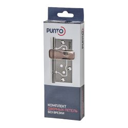 Петля универсальная без врезки PUNTO 200-2B 100x2,5 GM оружейная сталь /64011/ (1 шт)