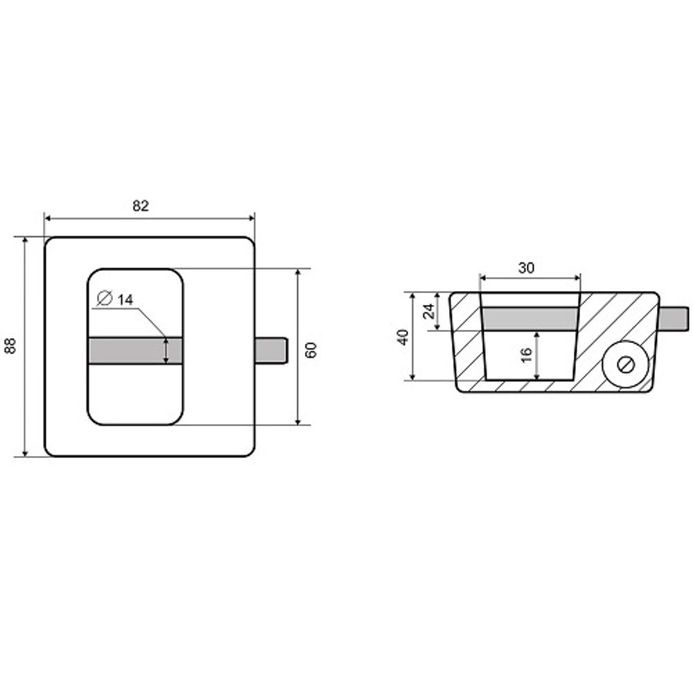 Замок навесной PALLADIUM 603F