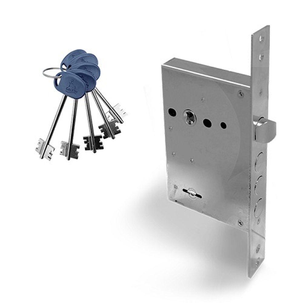 Замок врезной GALEON K818 хром